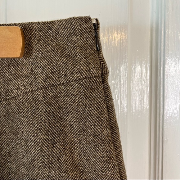 Wool Blend Brown A-Line Gap Skirt Size 4 - Picture 3 of 6